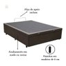 Cama Viuva Box Baú 128x188 - Corino - Preto - 6