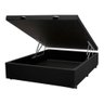 Cama Viuva Box Baú 128x188 - Corino - Preto - 1