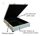 Ver imagem 5 de Cama Viuva Box Baú 128x188 - Corino - Preto