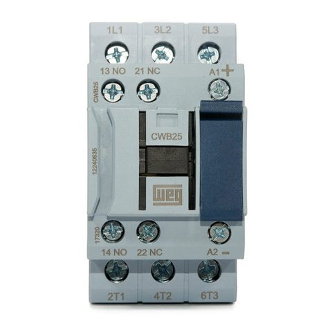 Contator Tripolar Weg CWB25 25A 24Vdc 1NA+1NF