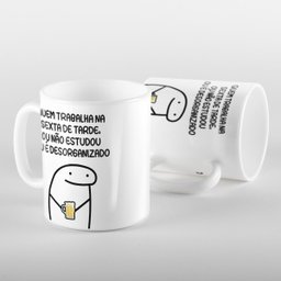 Caneca flork quem trabalho - 1