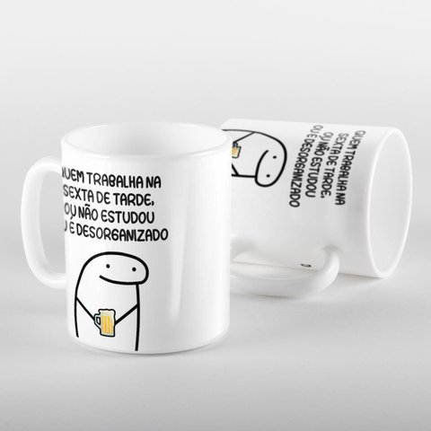 Caneca Flork Quem Trabalho
