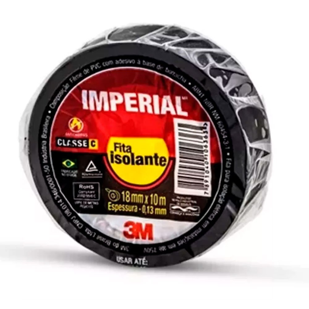 Kit 5 Fitas Isolante 18mm x 10m Imperial - 2