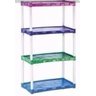 Estante Plastica Modular Colorida Com 4 Prateleiras - 1