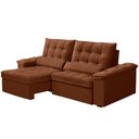 Ver imagem 7 de Sofá Retrátil Reclinável para Sala 3 Lugares 250cm Maresi F04 Veludo Terracota - Lyam Decor