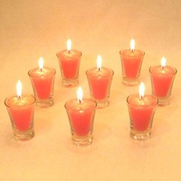 Kit 12 Velas Rosa 7 Cm no Copinho 12 H Decoração Festa - 2