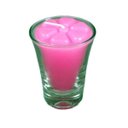 Ver imagem 1 de Kit 12 Velas Rosa 7 Cm no Copinho 12 H Decoração Festa