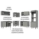 Ver imagem 5 de Armário de Cozinha Completa de Canto 445cm Cinza Nice Madesa 01