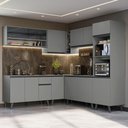 Ver imagem 2 de Armário de Cozinha Completa de Canto 445cm Cinza Nice Madesa 01