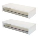 Ver imagem 1 de Kit 2 Cabideiros de Parede Arara Porta Roupas Quarto Closet Branco - Straub Web