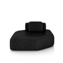 Ver imagem 1 de Sofá Ilha Dakota Chaise 168cm Modulado Encosto Almofada Solta Pu Preto G33 - Gran Belo
