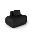Ver imagem 2 de Sofá Ilha Dakota Chaise 168cm Modulado Encosto Almofada Solta Pu Preto G33 - Gran Belo