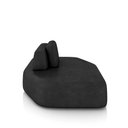 Ver imagem 3 de Sofá Ilha Dakota Chaise 168cm Modulado Encosto Almofada Solta Pu Preto G33 - Gran Belo