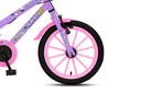 Ver imagem 4 de Bicicleta Aurora Fest, Aro 16, com Freios V-brake, com Rodas de Apoio, Capa Corrente e Cestinha Lilá
