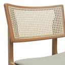 Ver imagem 6 de Banqueta Alta Bistrô Apollo Encosto Telinha Natural e Assento Anatômico - Natural Estofado Linho Beg