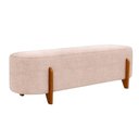 Ver imagem 1 de Puff Recamier Organico Imperial 140 cm Linho Rose Impo