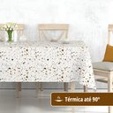 Ver imagem 2 de Toalha Mesa Plástica Térmica Paint 4 Lugares Redonda 1,38