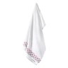 Toalha Banhão Karsten Fio Cardado Muriel Branco/ Vermelho - 2
