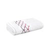 Toalha Banhão Karsten Fio Cardado Muriel Branco/ Vermelho - 3