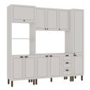 Ver imagem 2 de Cozinha Modulada Completa Americana com Torre Forno e Micro e Paneleiro