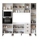Ver imagem 6 de Cozinha Modulada Completa Americana com Torre Forno e Micro e Paneleiro