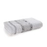 Toalha Banhão Karsten Fio Penteado Norman Branco/Cinza - 1