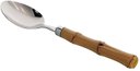 Ver imagem 2 de Jogo 4 Colheres Sobremesa em Aço com Cabo estilo Bambu 16CM - Dynasty