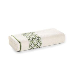 Toalha de Banho Karsten Fio Cardado Nardin Ivory/ Verde/ Verde Escuro - 3