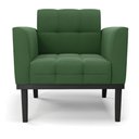 Ver imagem 7 de Kit 2 Poltronas Decorativas Karen Pés Fixo em Madeira Preto Suede Verde G19 - Gran Belo