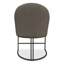 Ver imagem 2 de Kit 04 Cadeiras Poltrona de Jantar Bela Suede Marrom Rato Base Metálica Industrial Preto - Pallazio