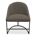 Ver imagem 7 de Kit 04 Cadeiras Poltrona de Jantar Bela Suede Marrom Rato Base Metálica Industrial Preto - Pallazio