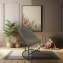 Ver imagem 6 de Kit 04 Cadeiras Poltrona de Jantar Bela Suede Marrom Rato Base Metálica Industrial Preto - Pallazio