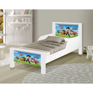 Mini Cama Infantil Adesivada Patrulha Canina