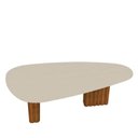 Ver imagem 2 de Mesa para Sala de Jantar Isis Orgânica 2,00m Off White Cinamomo - Leifer