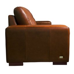 Sofá Decorativo 2 Lugares Turim 200cm Couro Conhaque G58 - Gran Belo - 7