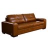 Sofá Decorativo 2 Lugares Turim 200cm Couro Conhaque G58 - Gran Belo - 6