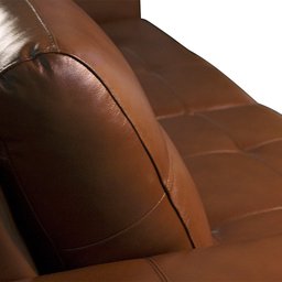 Sofá Decorativo 2 Lugares Turim 200cm Couro Conhaque G58 - Gran Belo - 8