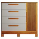 Ver imagem 1 de Cômoda Andorinha 4 Gavetas MDF-MDP Puxador MDF Off White Valdemóveis