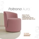 Ver imagem 7 de Poltrona Aura Decorativa Orgânica Bouclé Premium de Luxo para Sala Quarto Recepção Design Escultural