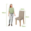Ver imagem 6 de Conjunto Sala de Jantar Mesa Athenas 120 Tampo no Glass com 4 Cadeiras Laini - Lopas