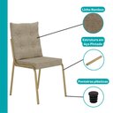 Ver imagem 3 de Conjunto 2 Cadeiras de Jantar Bali Carraro Dourada