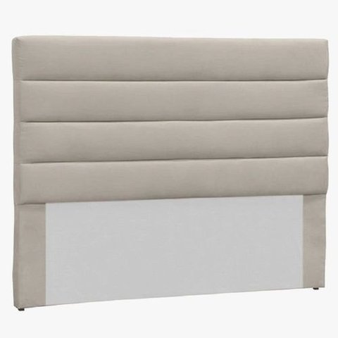 Cabeceira Solteiro Estofada Berlim Bege -M&F Decor