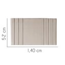 Ver imagem 2 de Painel Estofada Grécia 140CM Casal Suede Bege - D A DECOR