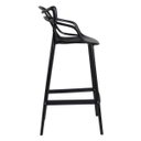 Ver imagem 4 de Kit - 6 X Banquetas Altas Masters Allegra - Preto