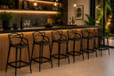 Ver imagem 1 de Kit - 6 X Banquetas Altas Masters Allegra - Preto