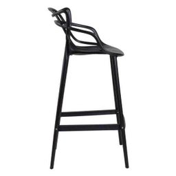 Kit - 6 X Banquetas Altas Masters Allegra - Preto - 3