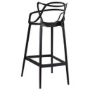 Ver imagem 5 de Kit - 6 X Banquetas Altas Masters Allegra - Preto