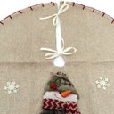 Ver imagem 4 de Saia Para Árvore de Natal Temática Boneco de Neve 60cm