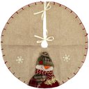 Ver imagem 1 de Saia Para Árvore de Natal Temática Boneco de Neve 60cm