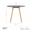 Ver imagem 5 de Mesa de Jantar Redonda Leda - 90cm - Preto